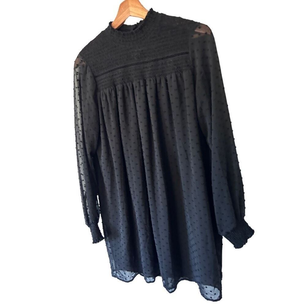 Zara Basic Collection Size Small Black Popcorn Kn… - image 5